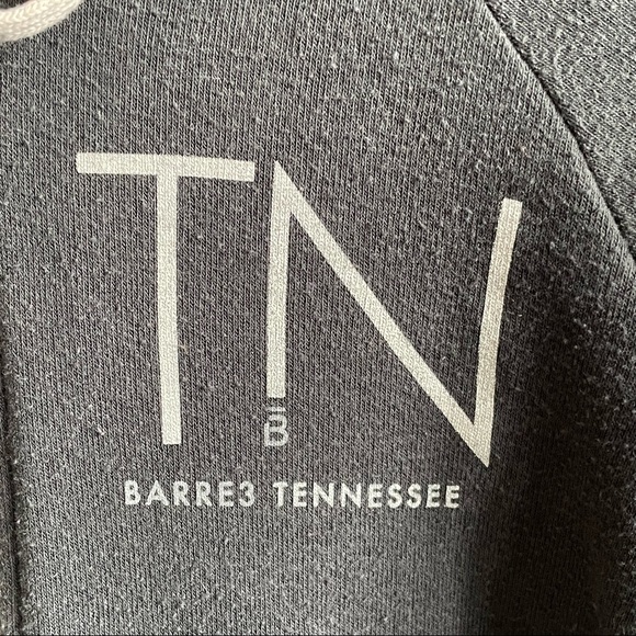 Barre3 Zip-up Hoodie (S) Gray - Picture 5 of 6